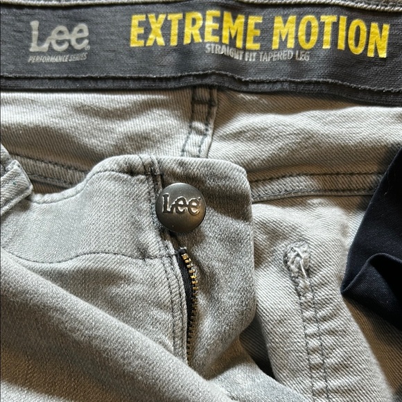 Lee Gray Straight Jeans with Distressed Accents size 34 x 30 - Picture 3 of 3